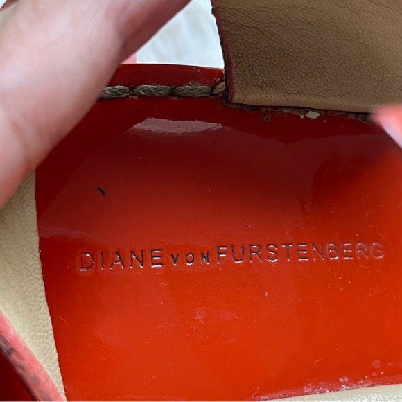 DVF Diane Von Furstenberg Dene Wedge Sandals 7.5 - Picture 11 of 12
